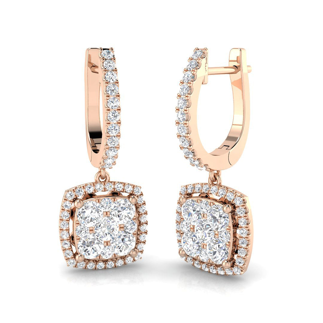 Round Diamond Earrings
