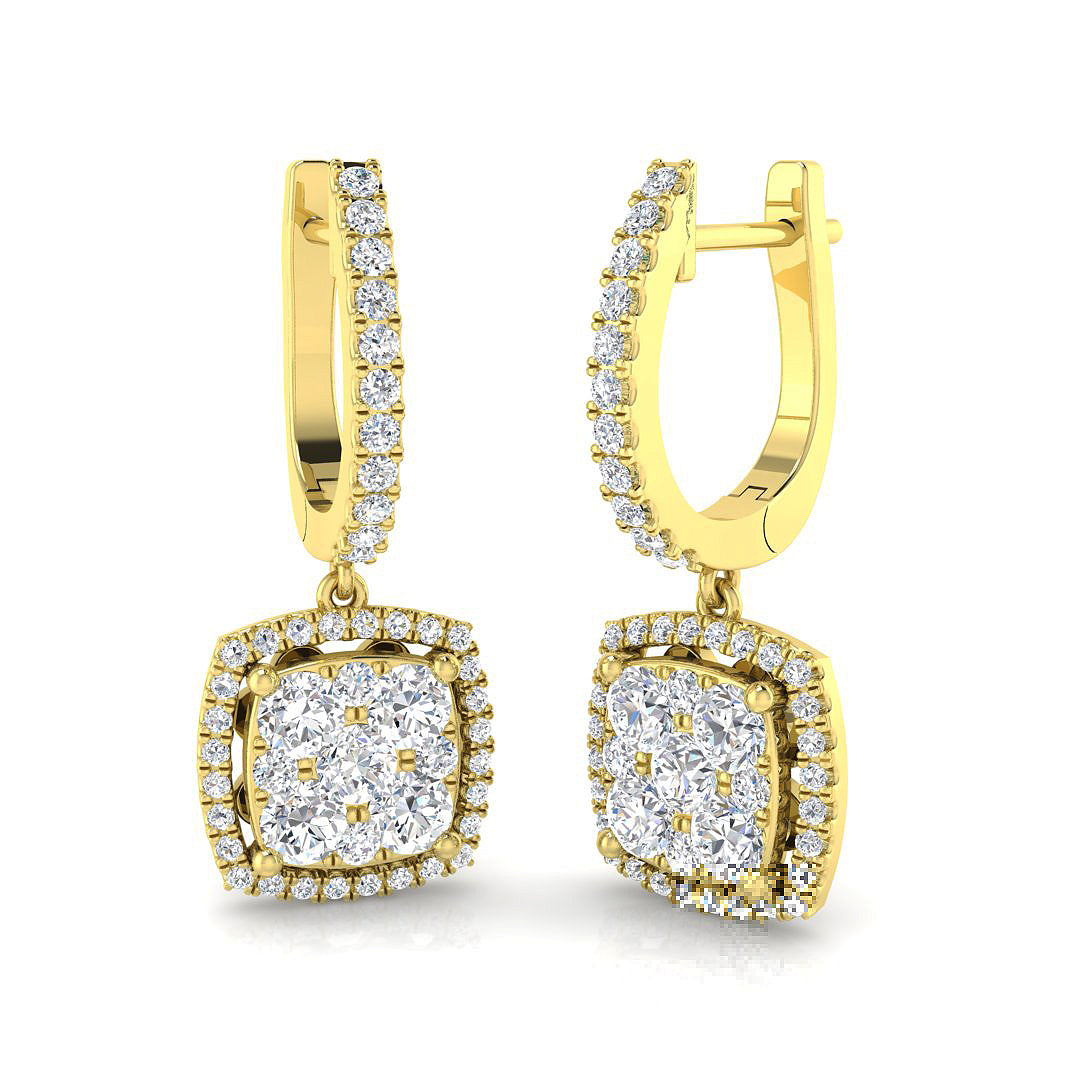 Round Diamond Earrings