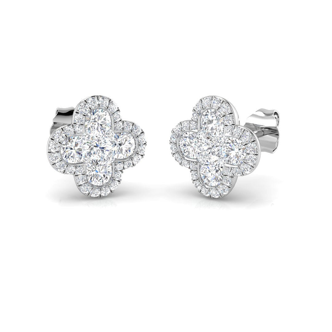 Round Diamond Earrings