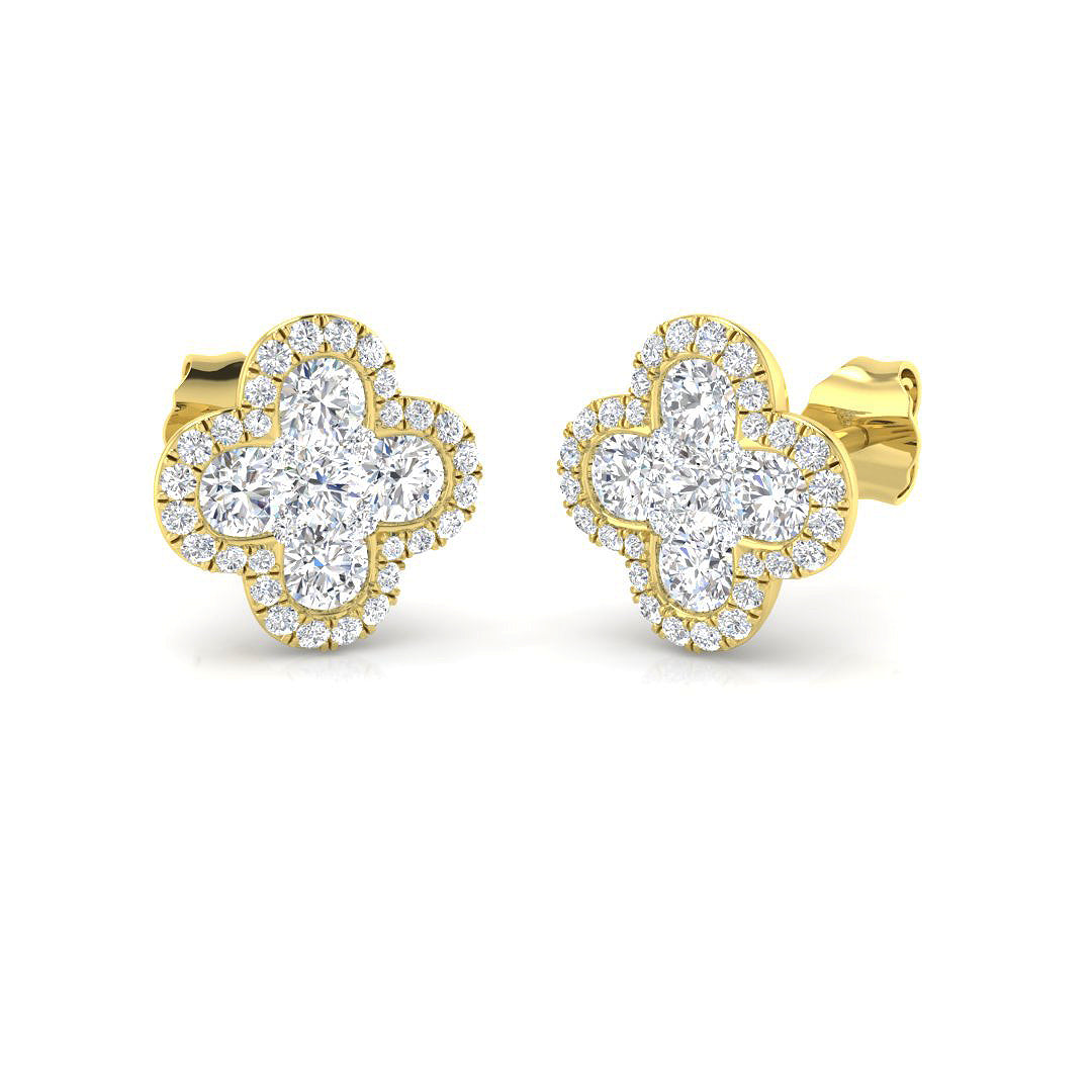 Round Diamond Earrings