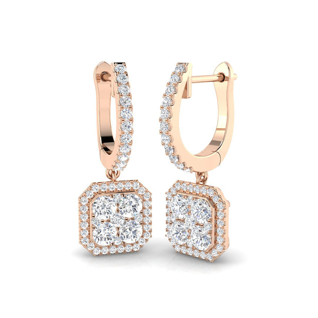 Round Diamond Earrings