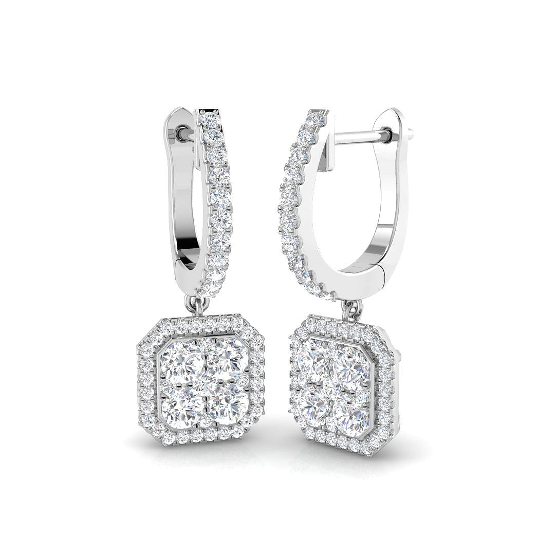Round Diamond Earrings