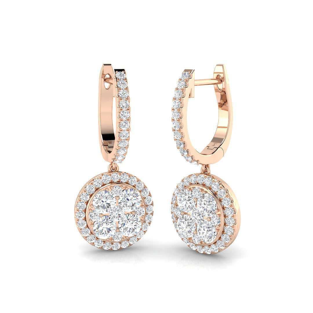 Round Diamond Earrings