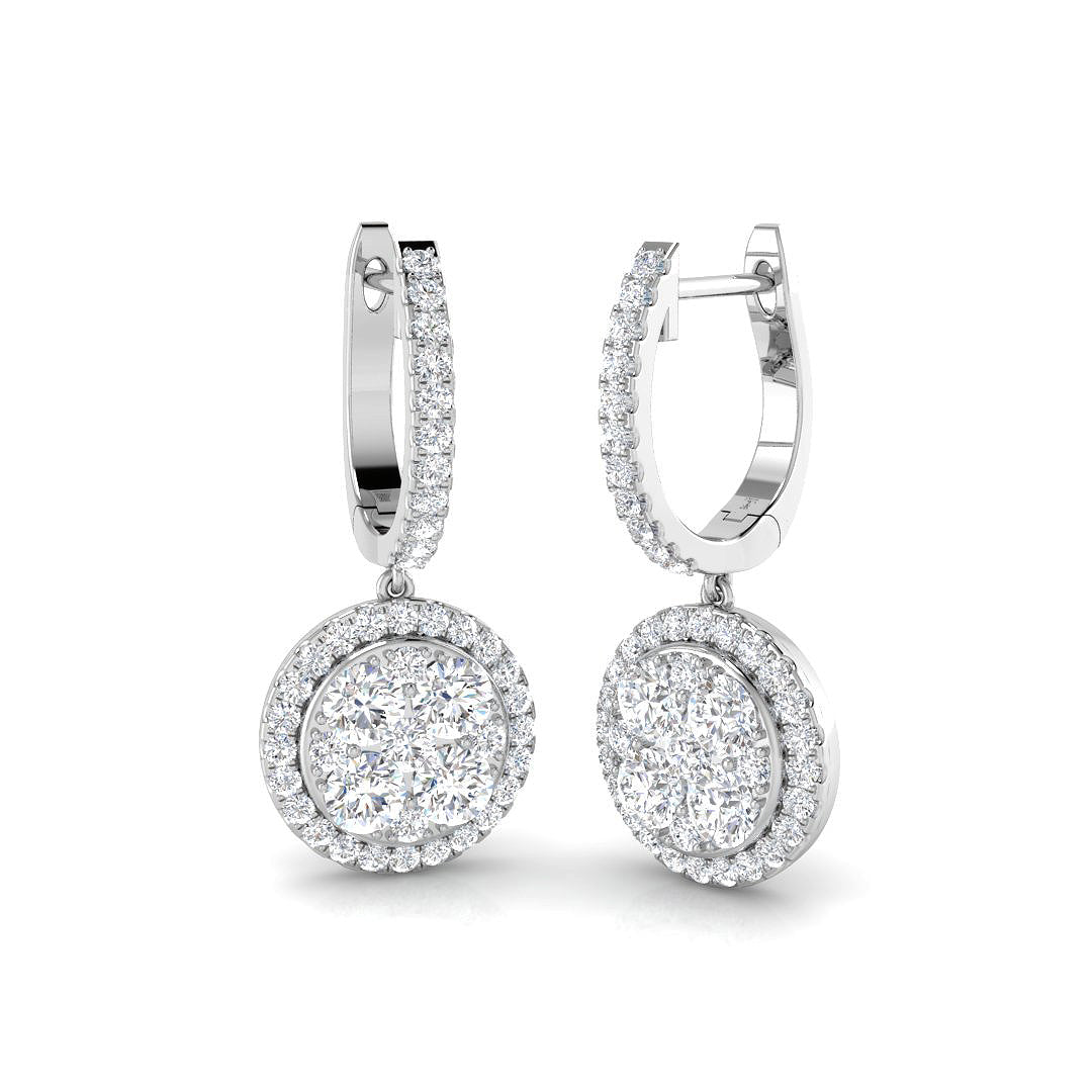 Round Diamond Earrings