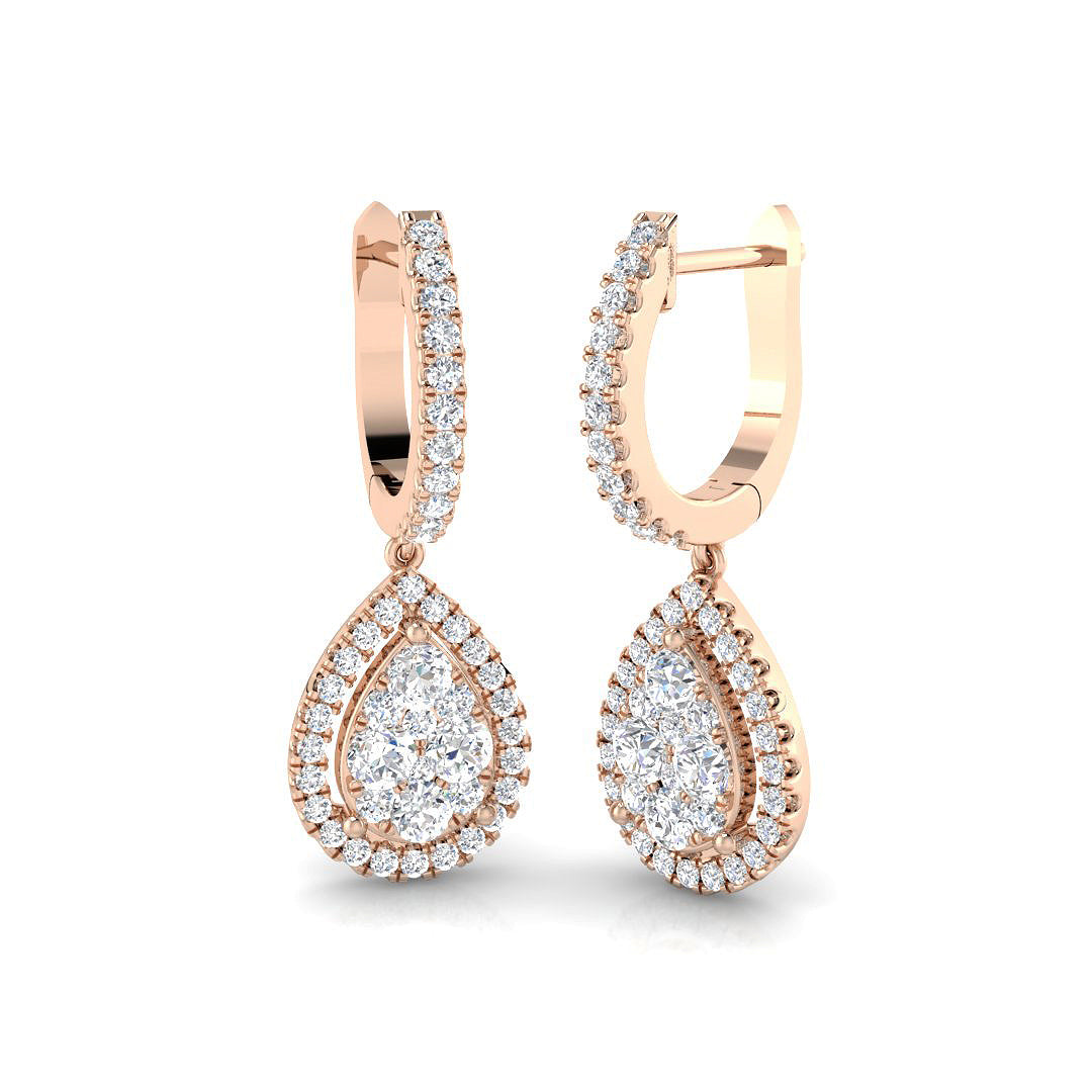 Round Diamond Earrings