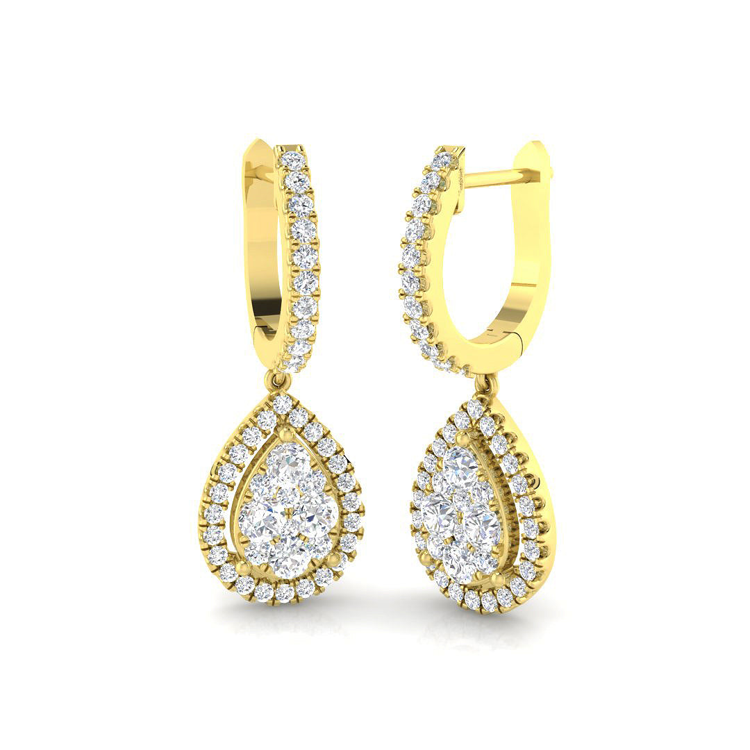 Round Diamond Earrings