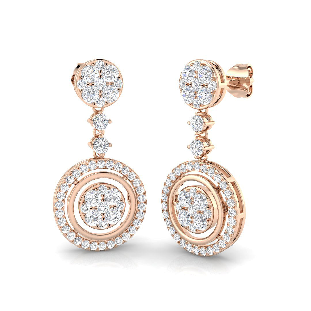 Round Diamond Earrings