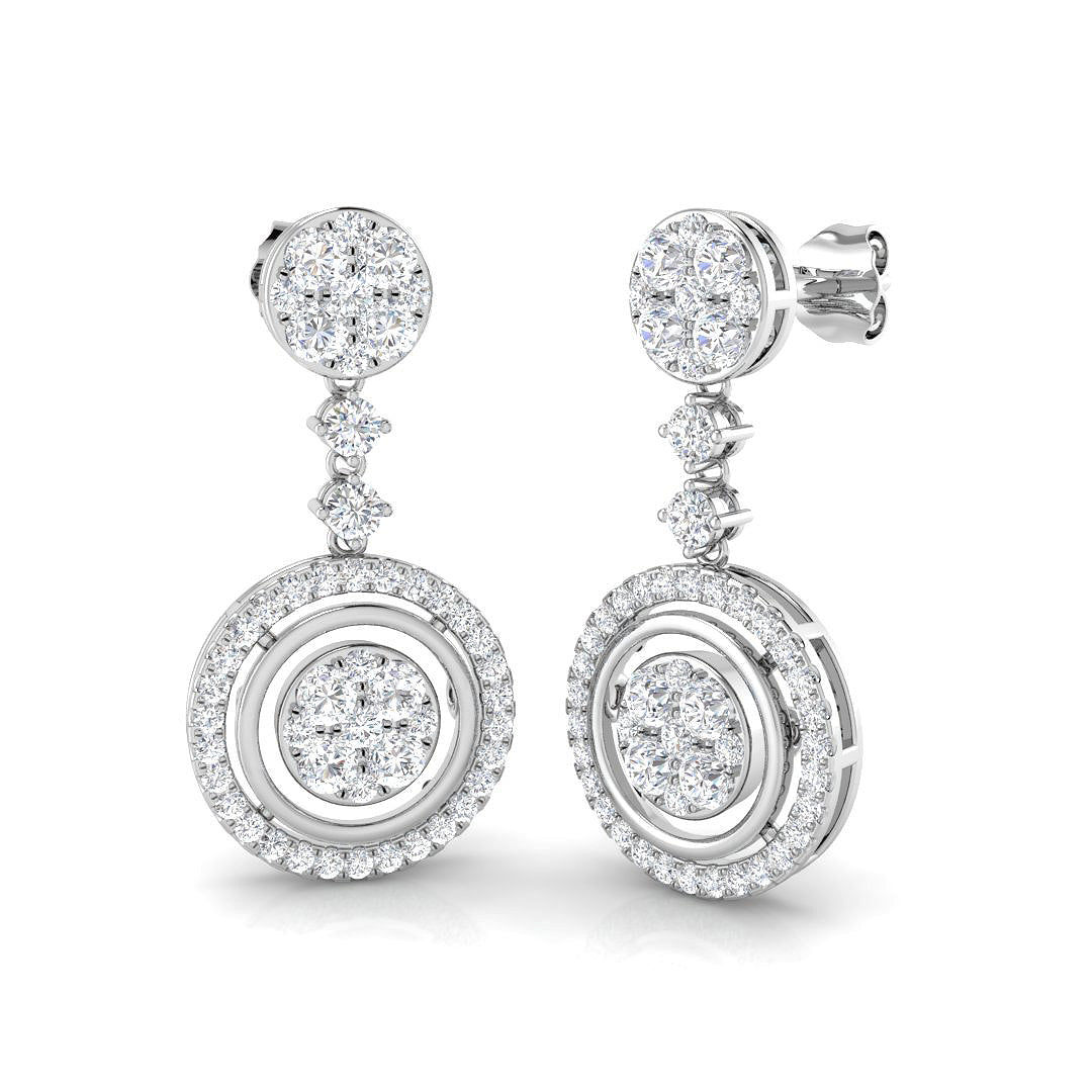 Round Diamond Earrings
