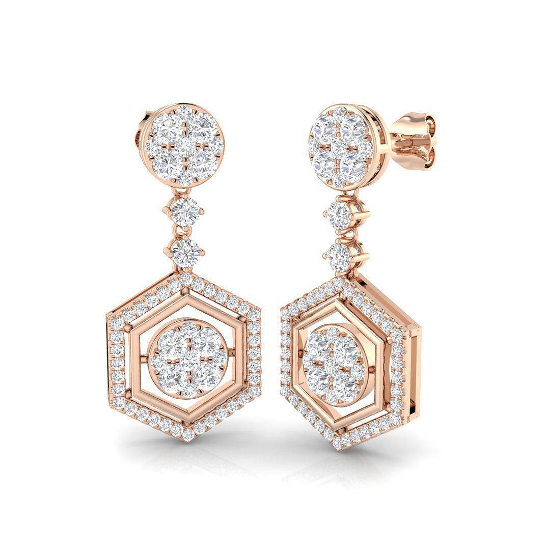 Round Diamond Earrings
