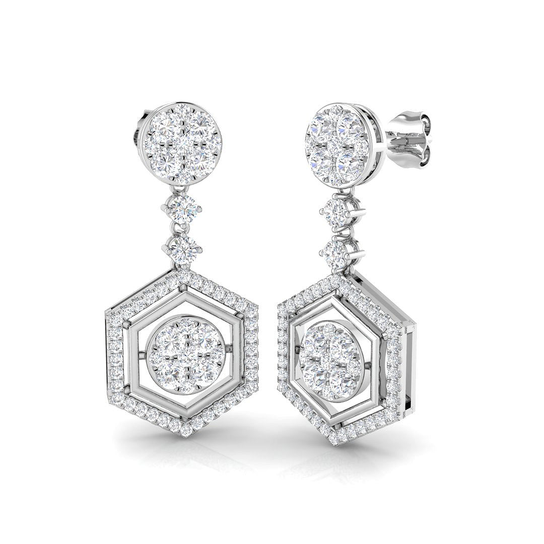 Round Diamond Earrings