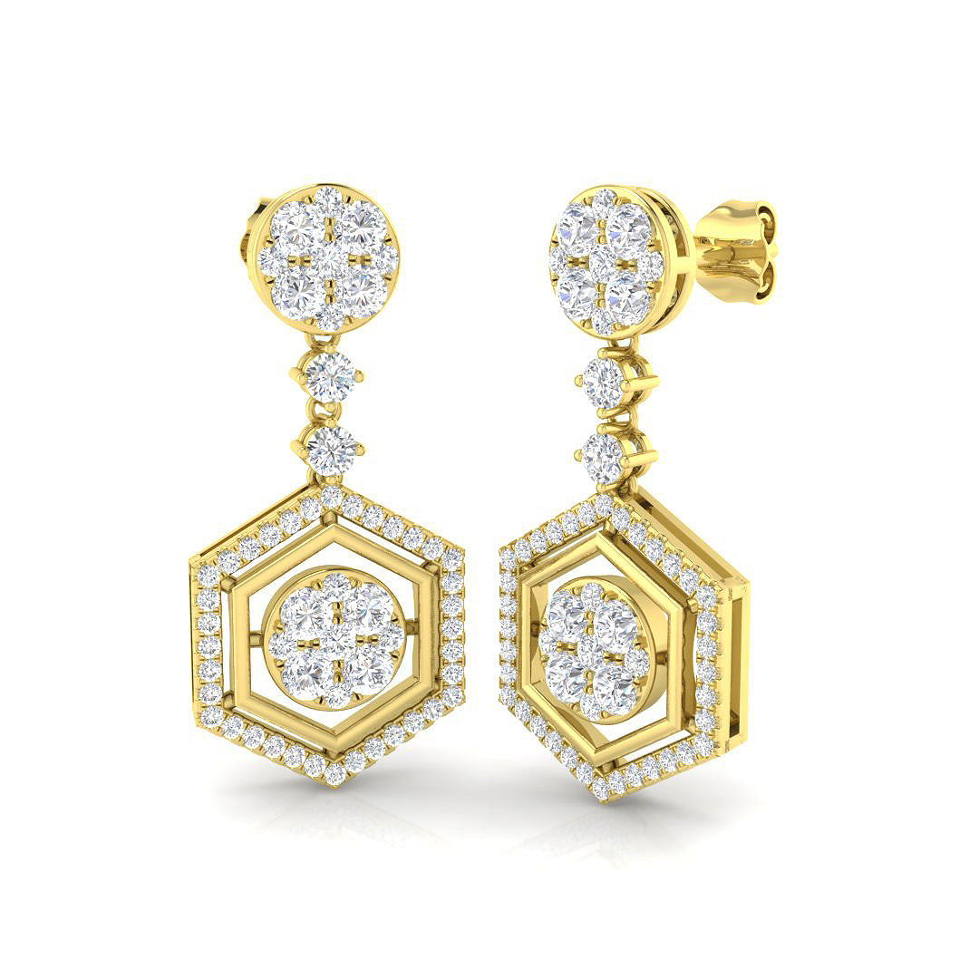 Round Diamond Earrings