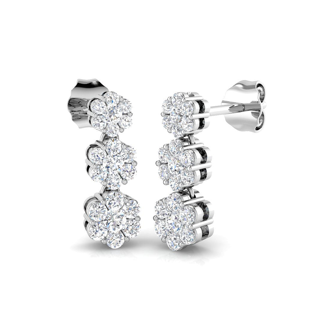 Round Diamond Earrings