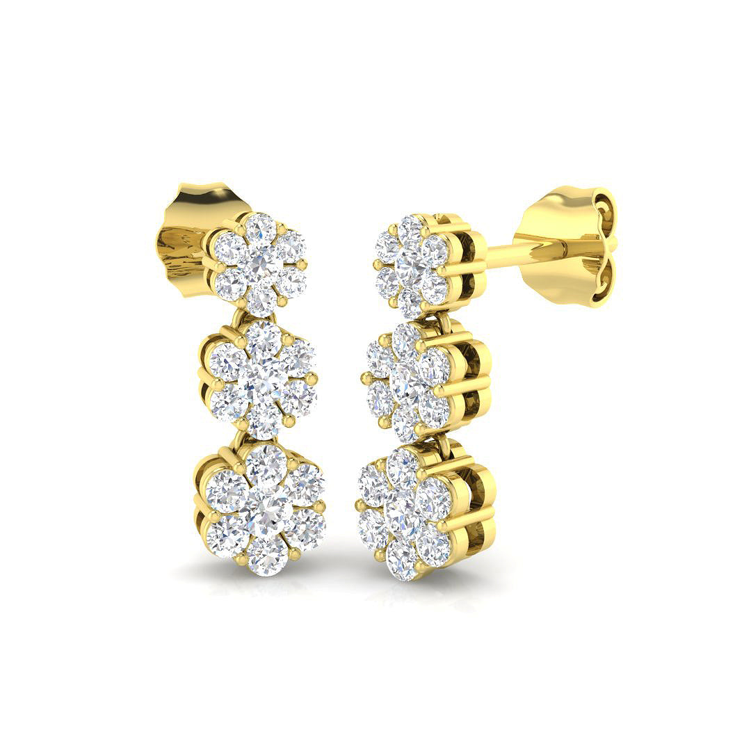 Round Diamond Earrings
