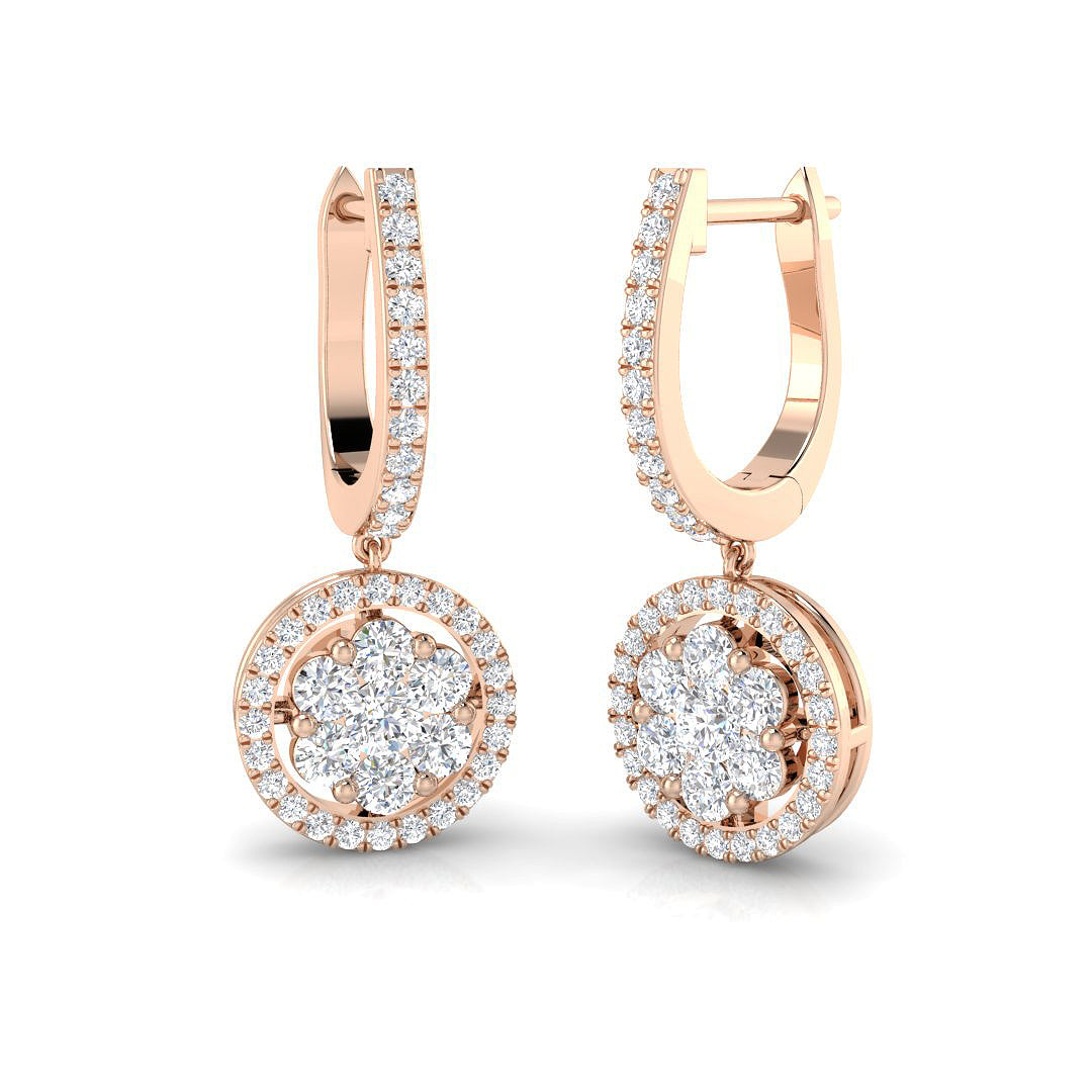 Round Diamond Earrings