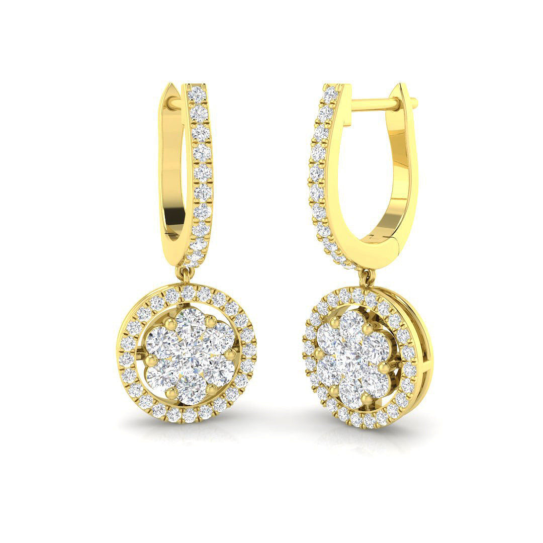 Round Diamond Earrings