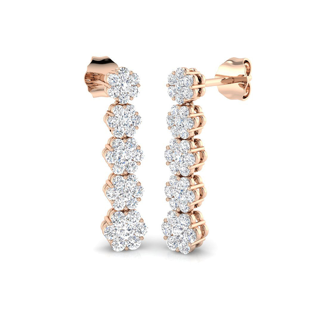 Round Diamond Earrings