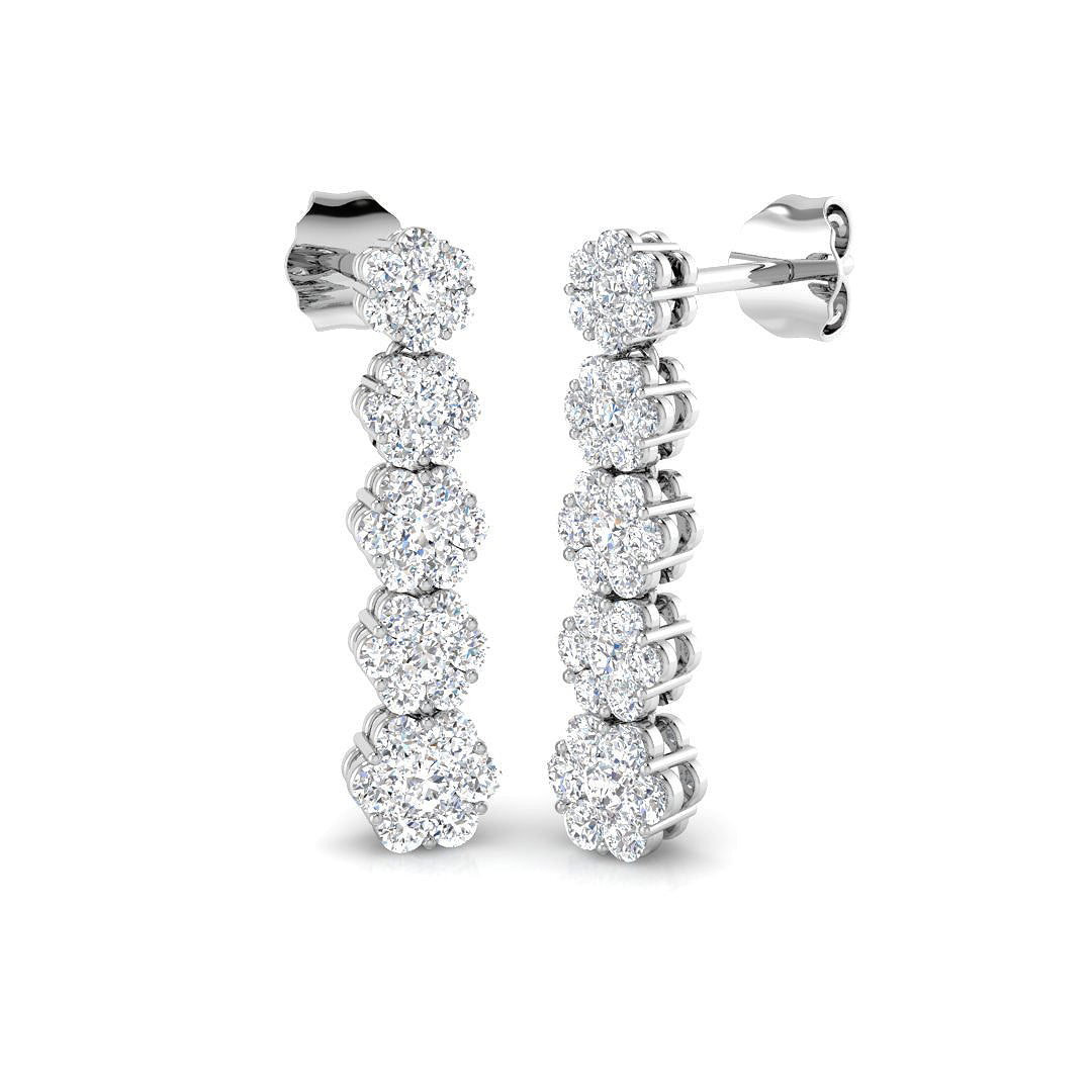 Round Diamond Earrings