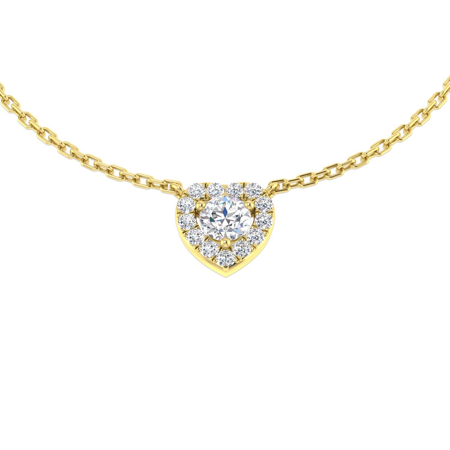Round Diamond Necklace