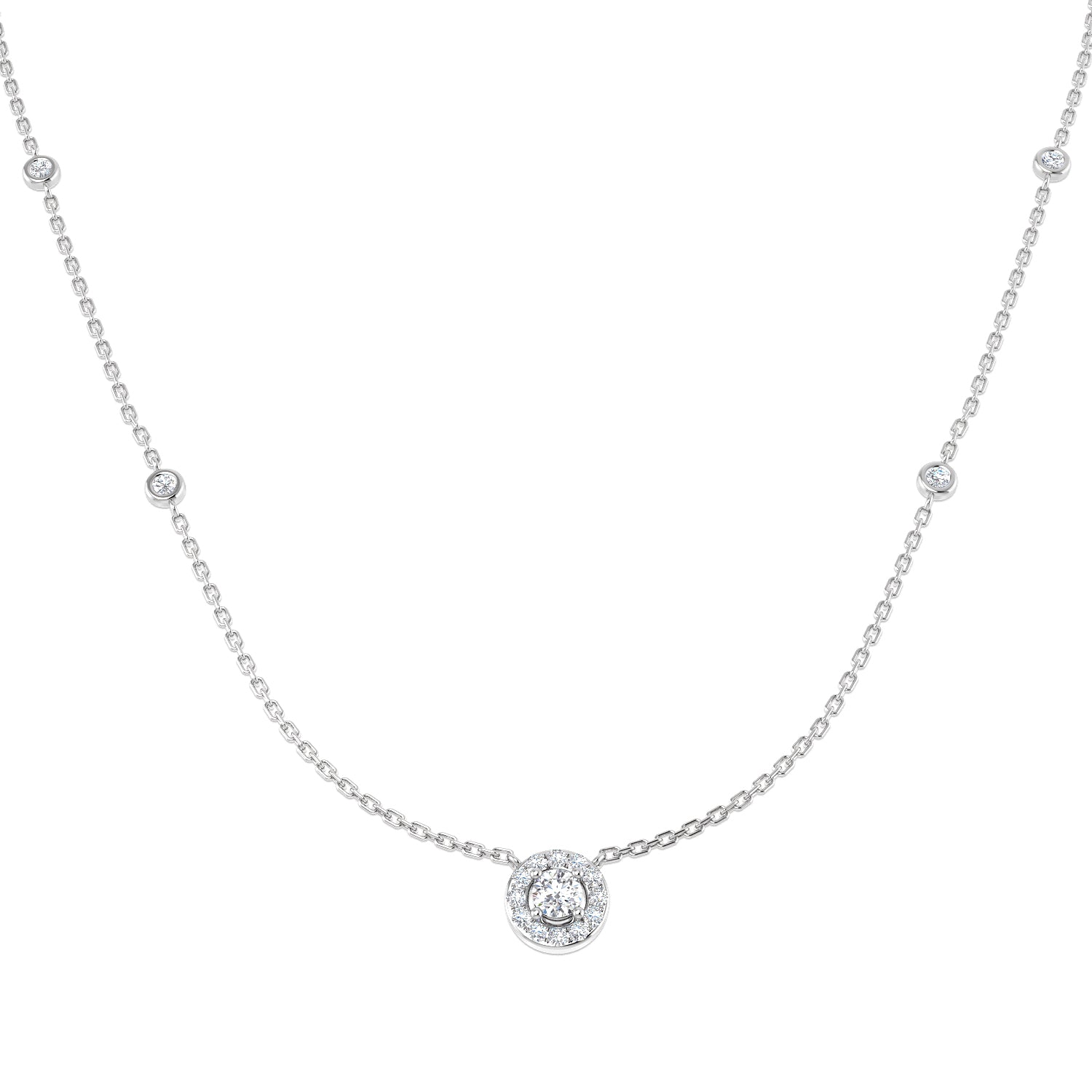 Round Diamond Necklace
