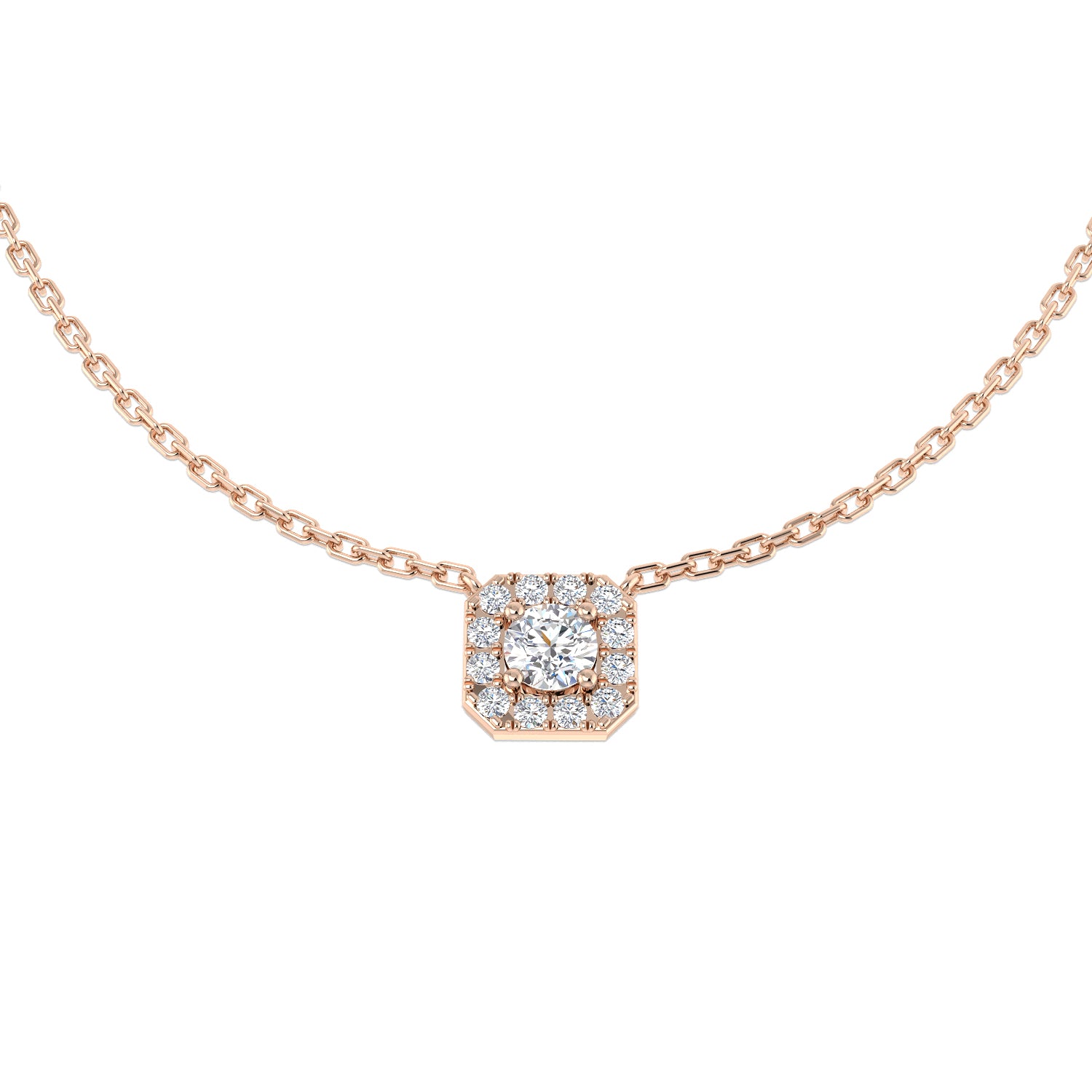 Round Diamond Necklace