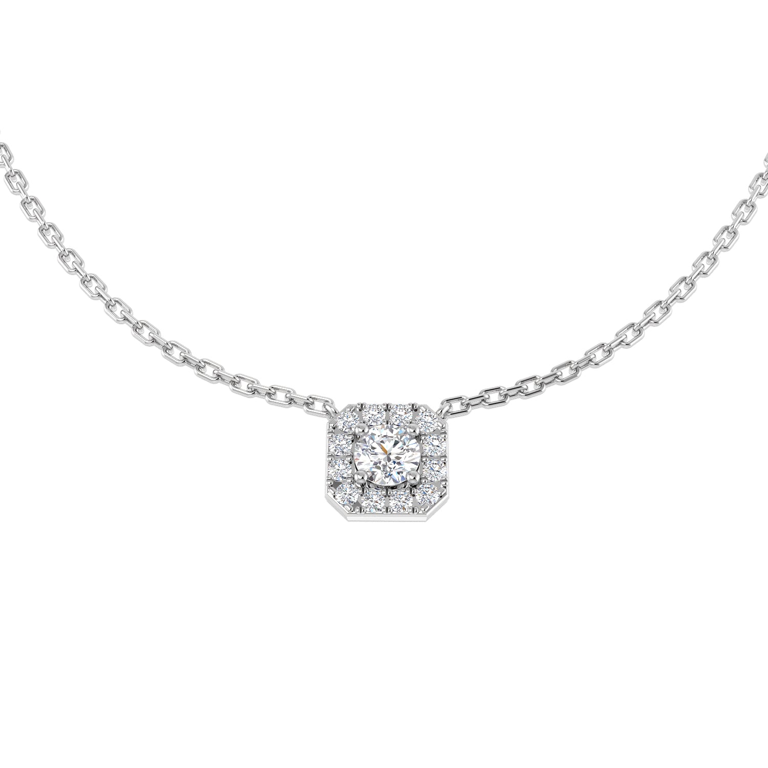 Round Diamond Necklace