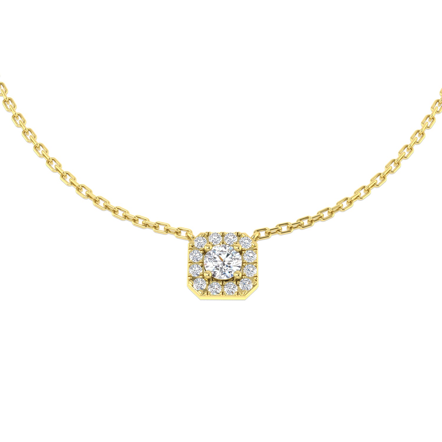 Round Diamond Necklace