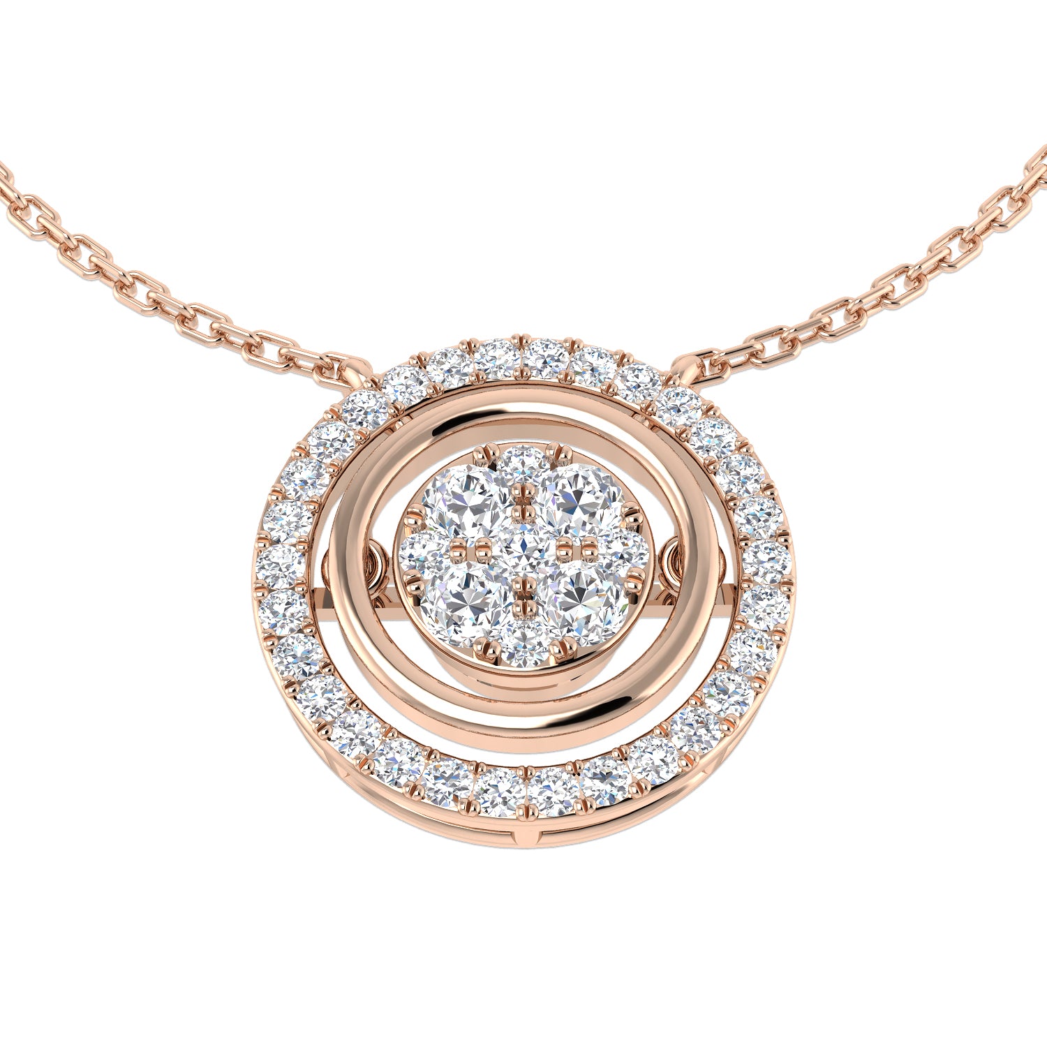 Round Diamond Necklace