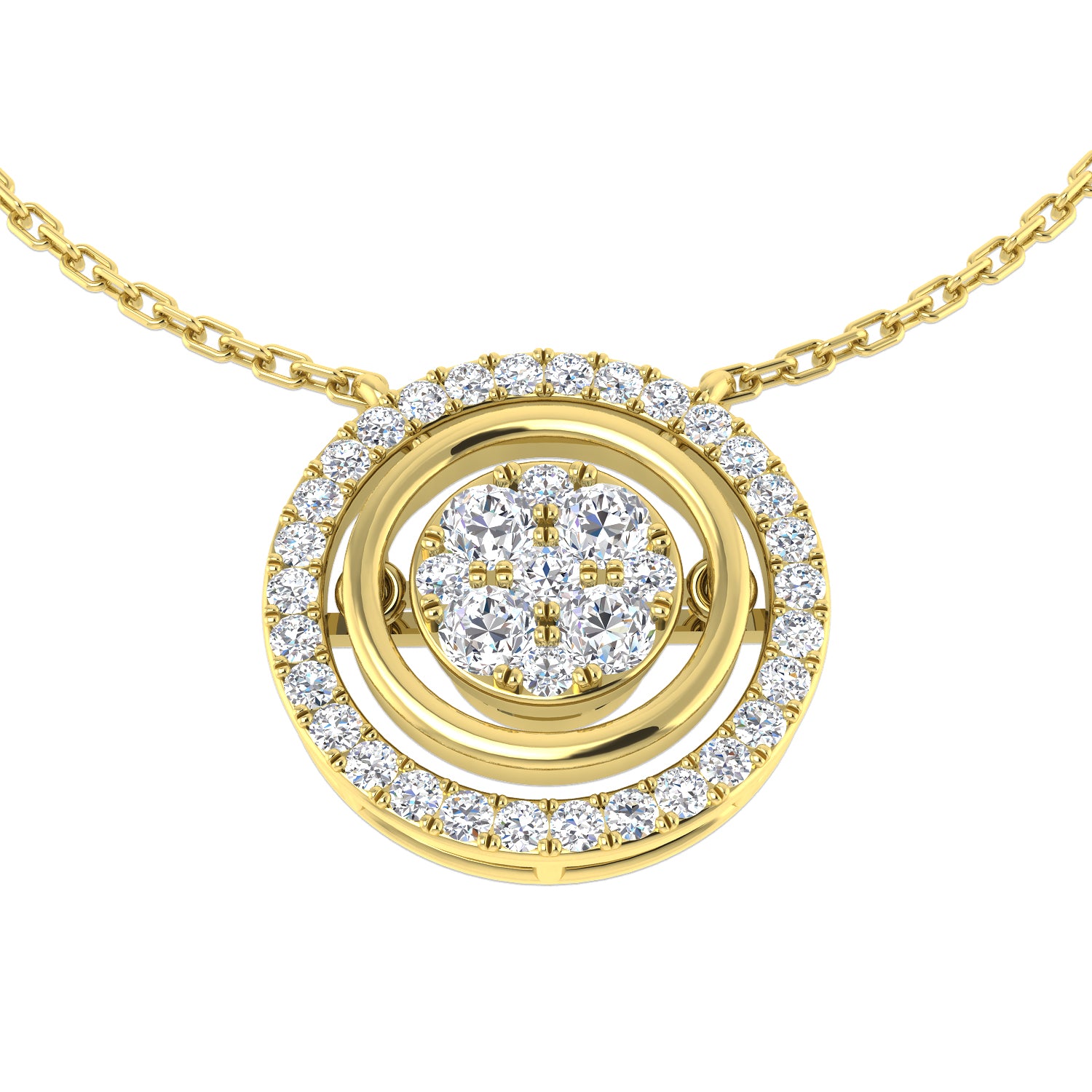 Round Diamond Necklace