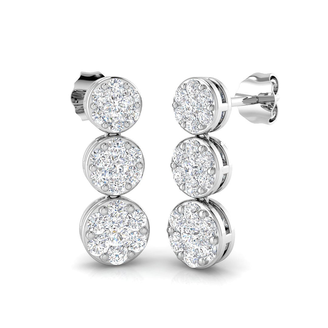 Round Diamond Earrings