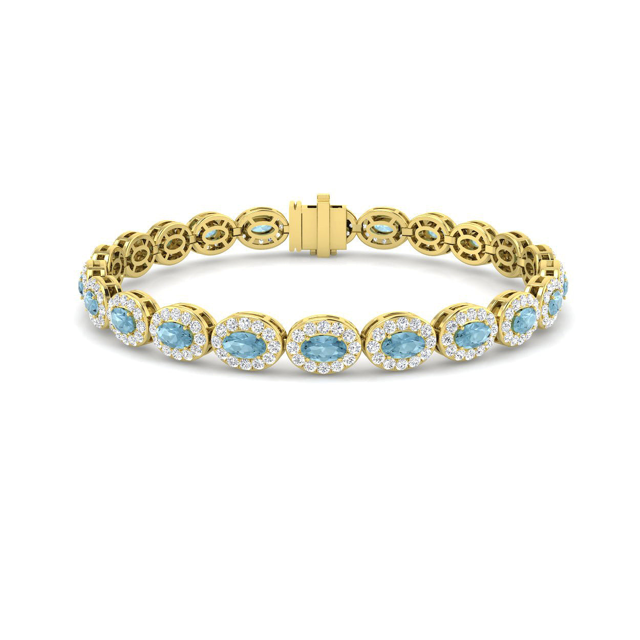Oval Gemstone Bracelet