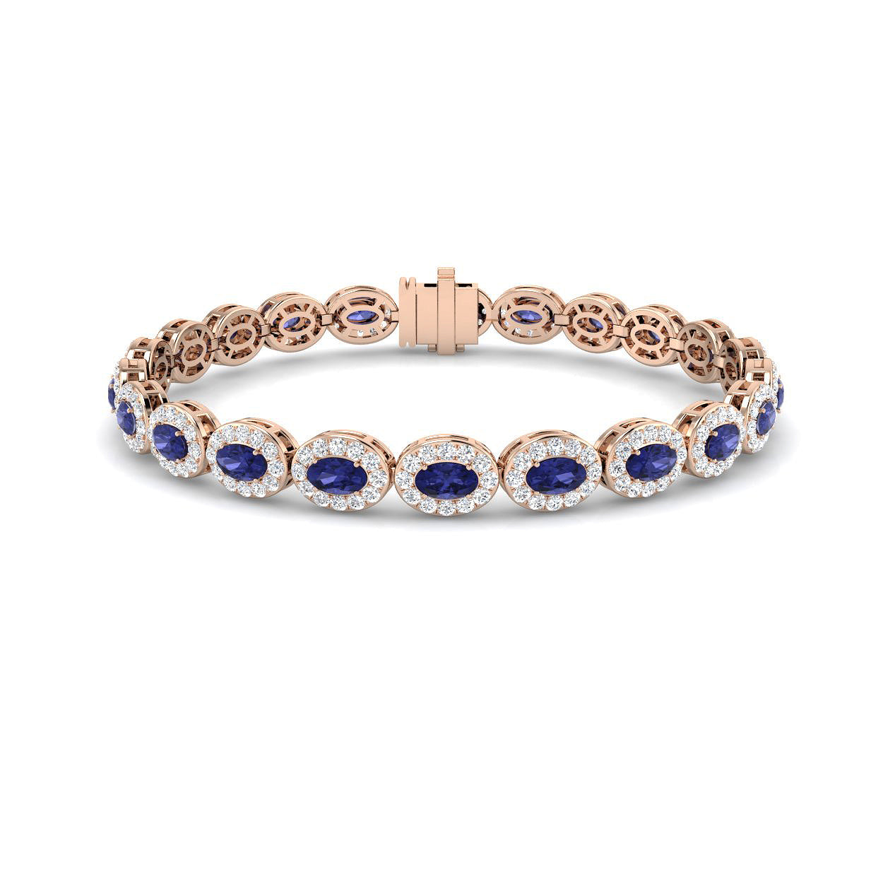 Oval Gemstone Bracelet