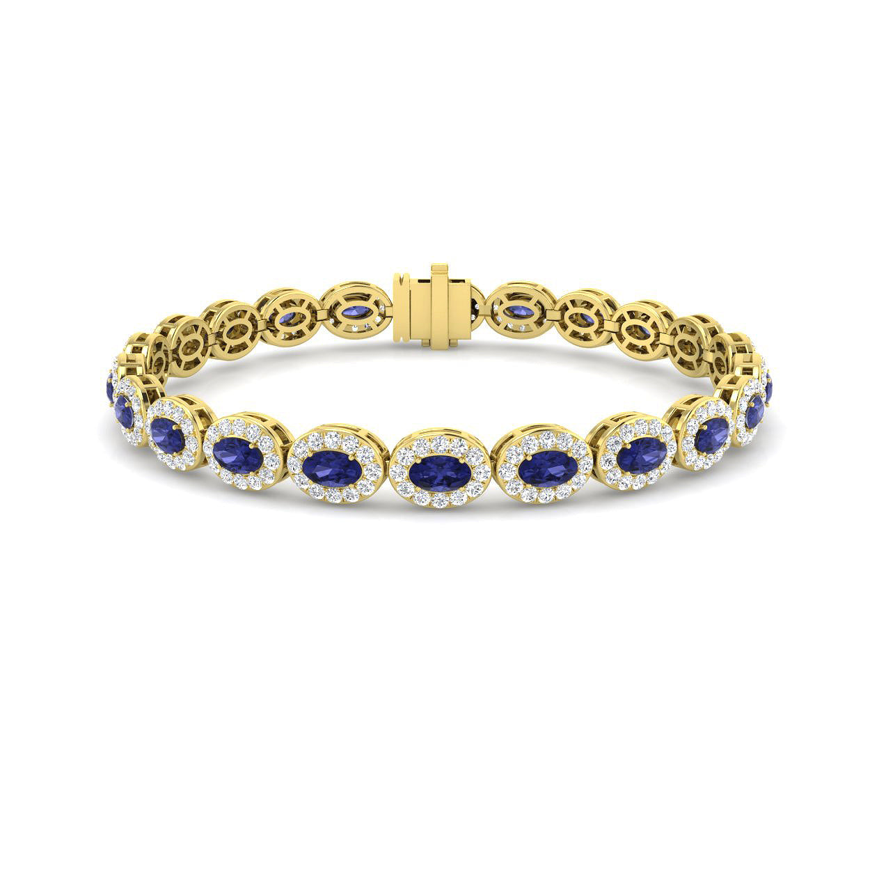 Oval Gemstone Bracelet