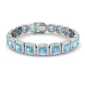 Cushion Aquamarine Bracelet