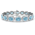 Oval Aquamarine Bracelet