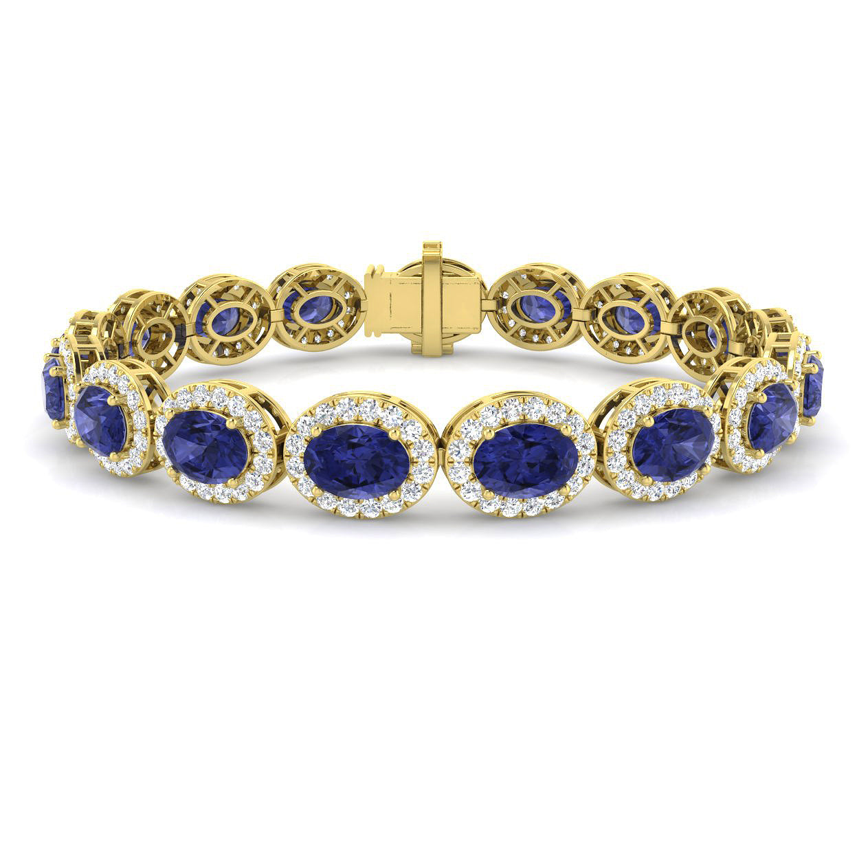 Oval Gemstone Bracelet