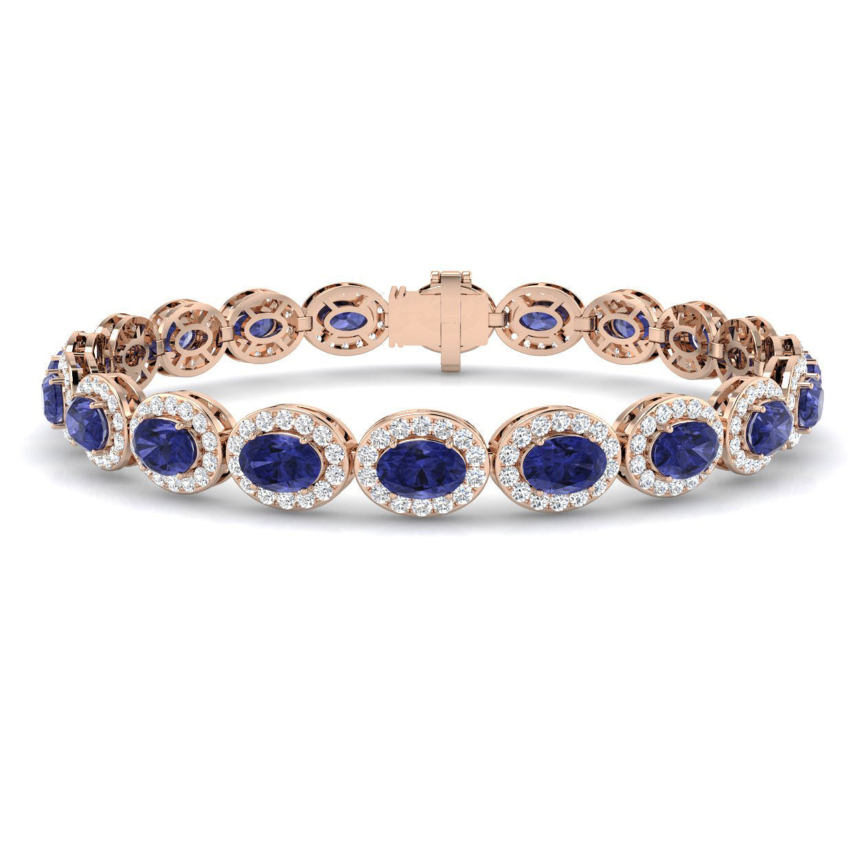 Oval Gemstone Bracelet