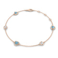 Trillion Aquamarine Bracelet