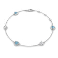 Trillion Aquamarine Bracelet