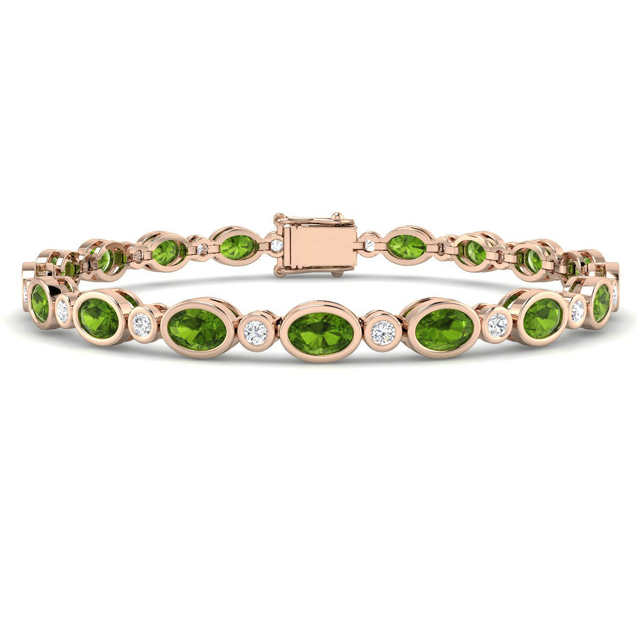 Oval Peridot Bracelet