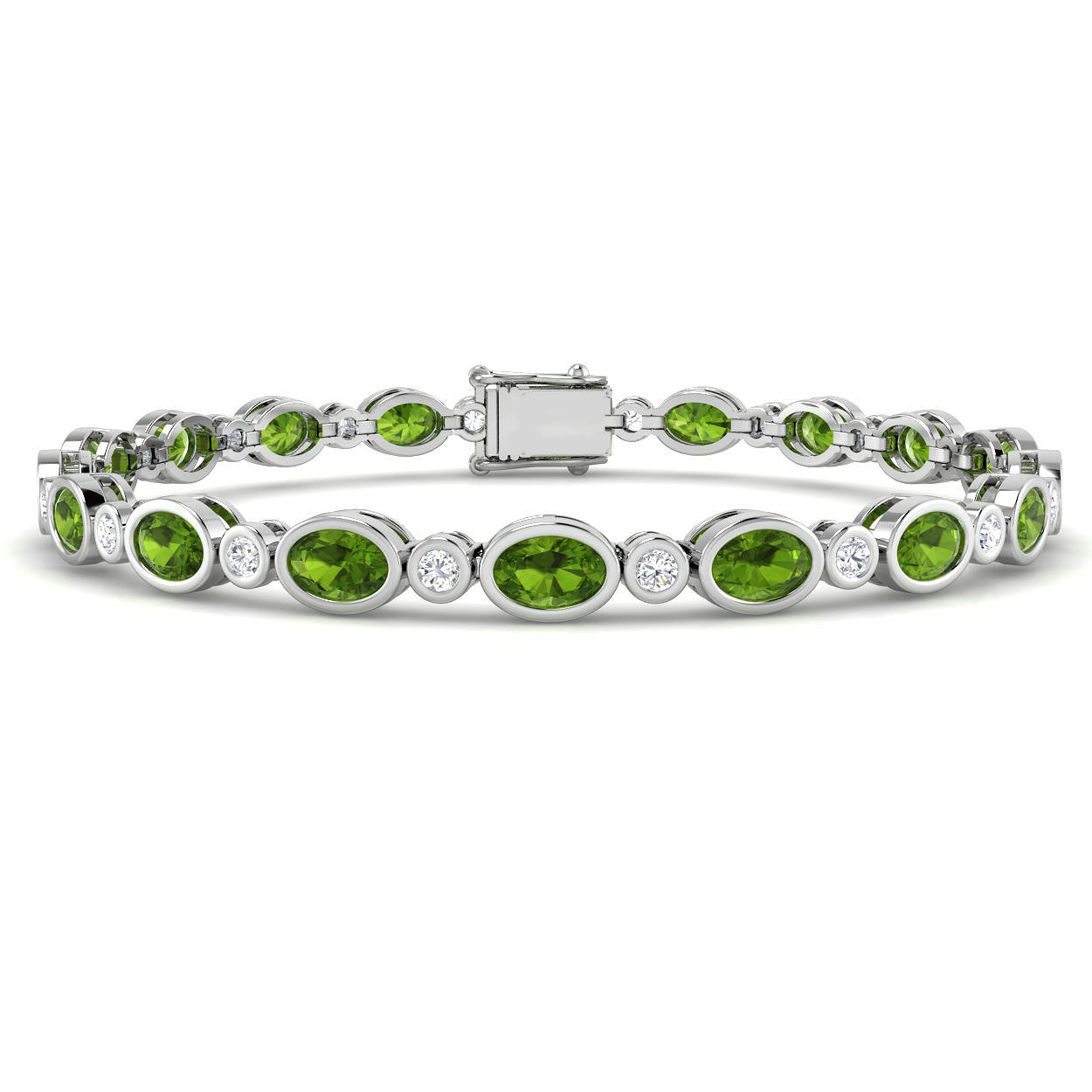 Oval Peridot Bracelet