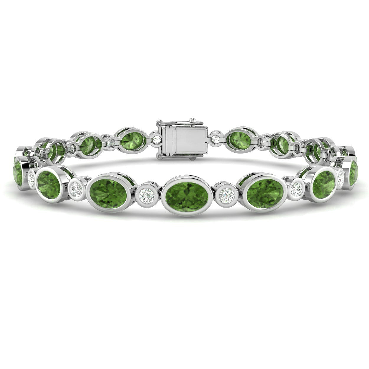 Oval Peridot Bracelet