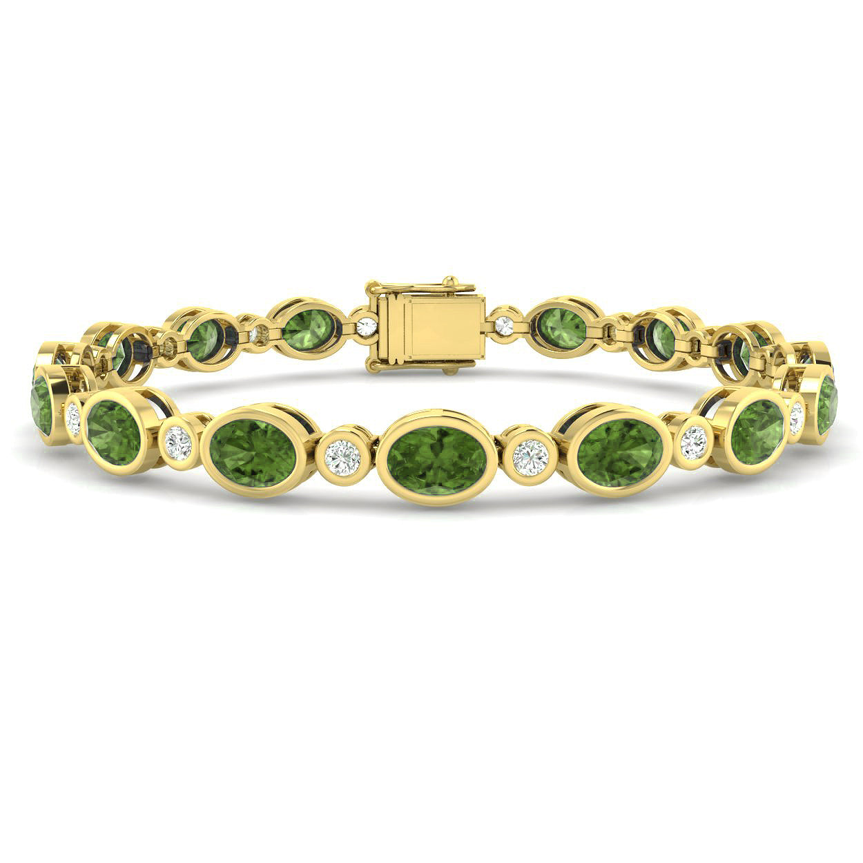 Oval Peridot Bracelet