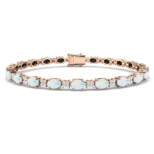 Oval Gemstone Bracelet