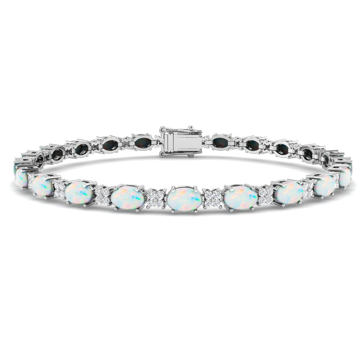 Oval Gemstone Bracelet