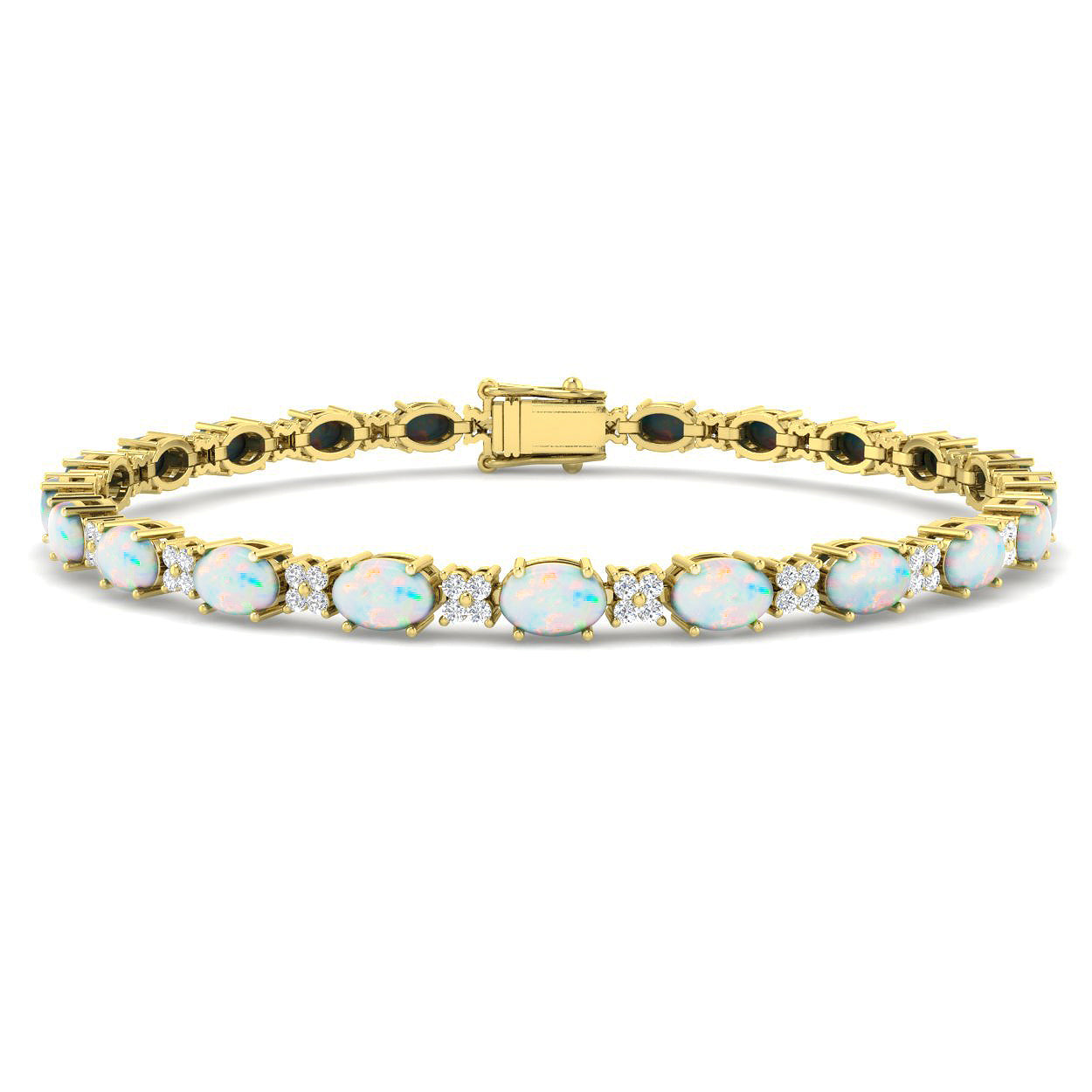 Oval Gemstone Bracelet