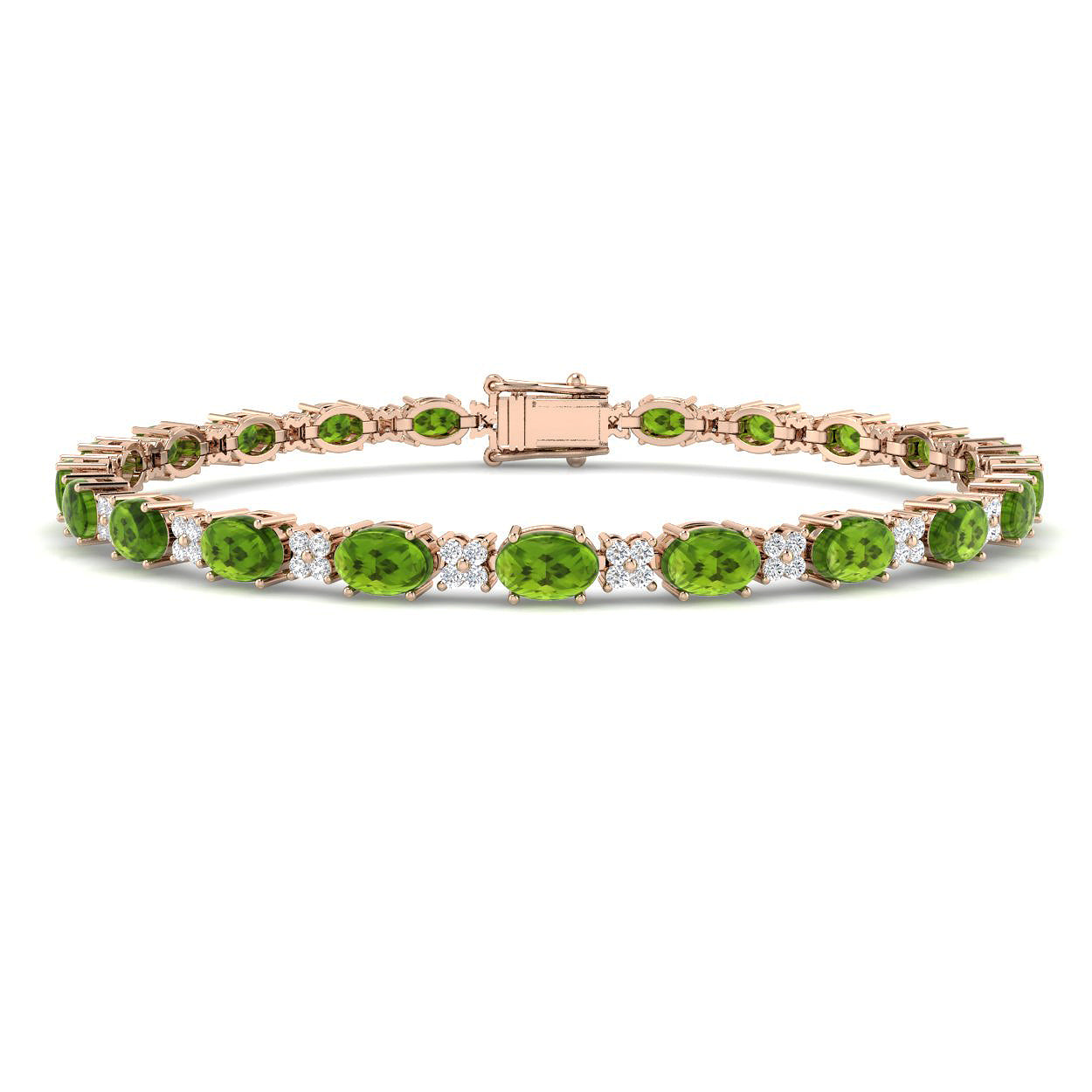 Oval Gemstone Bracelet