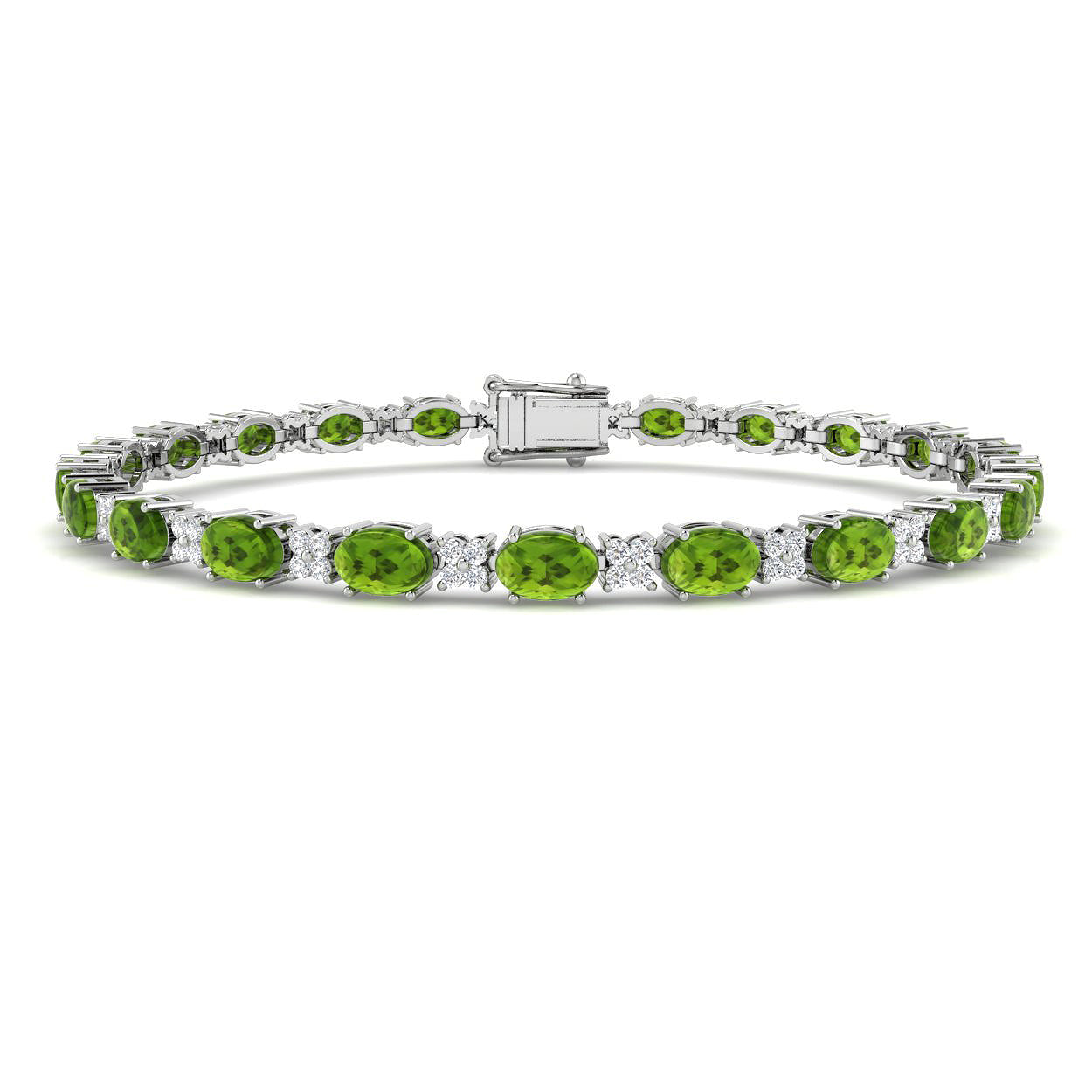 Oval Gemstone Bracelet