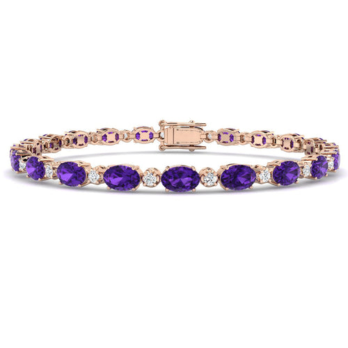 Oval Gemstone Bracelet