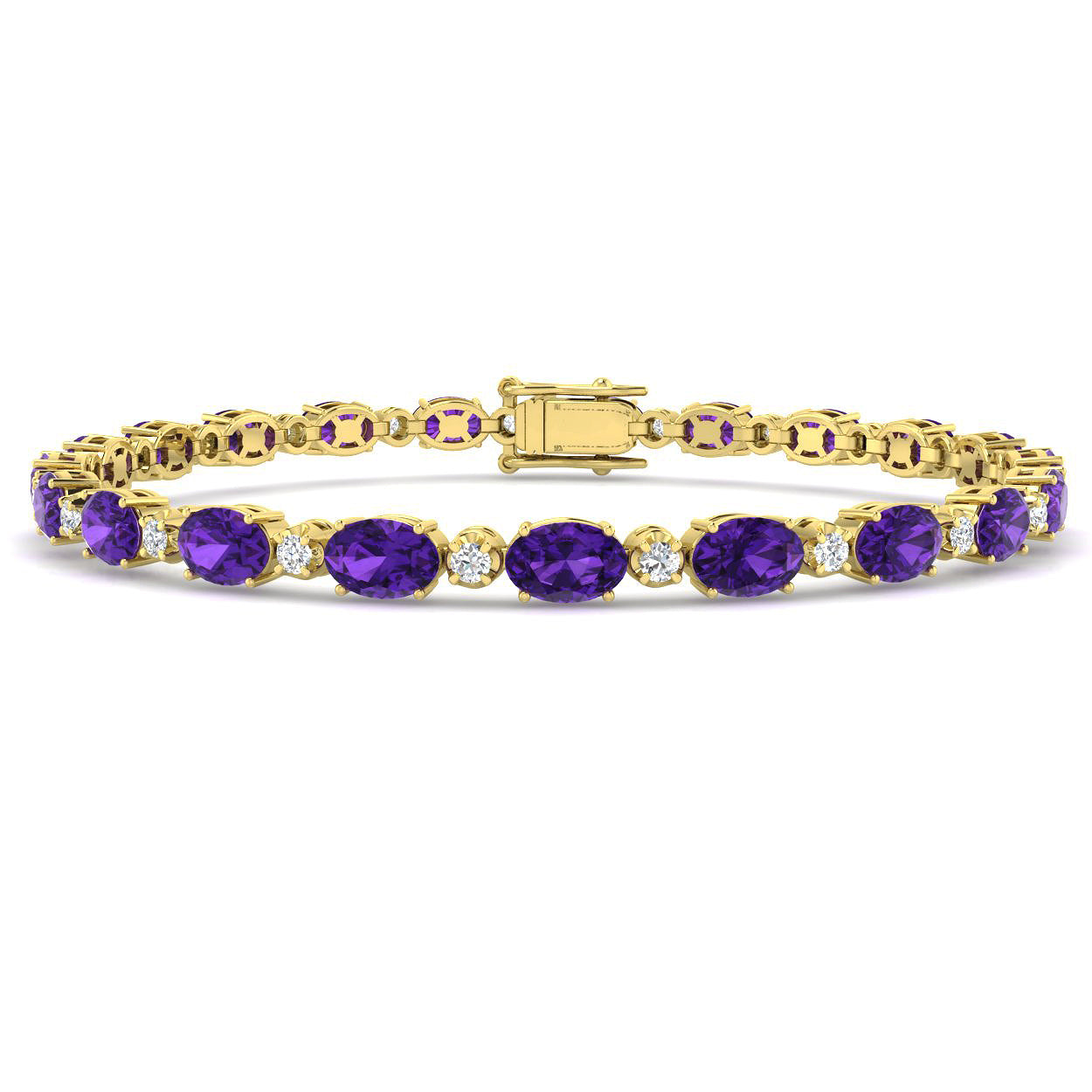 Oval Gemstone Bracelet