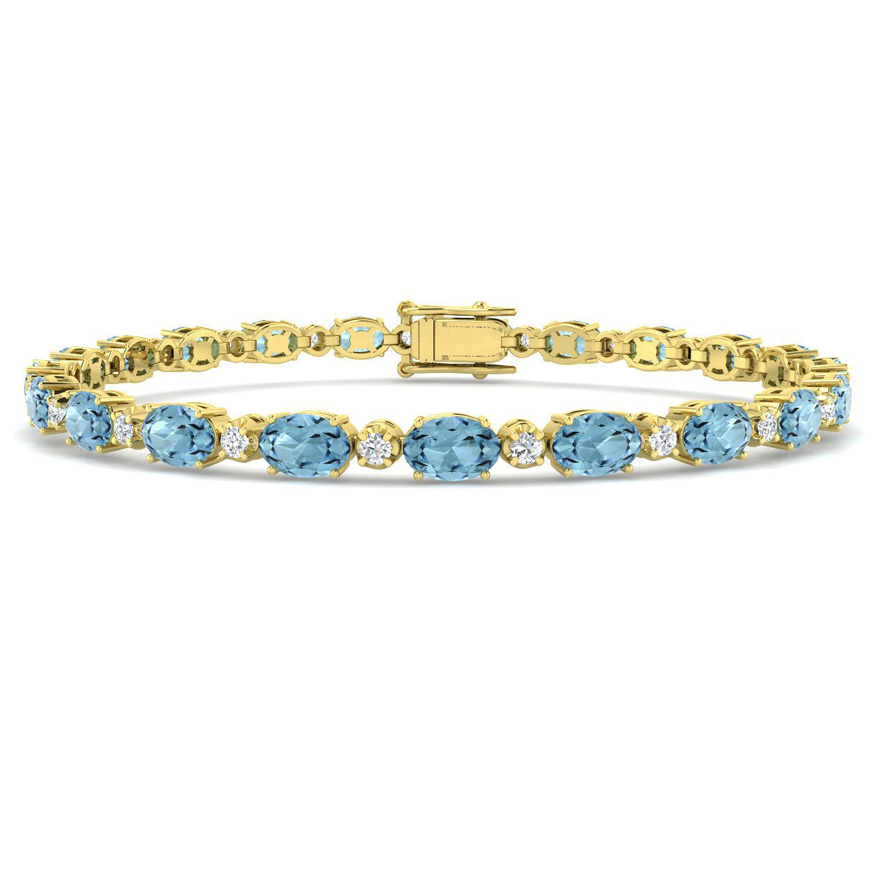 Oval Gemstone Bracelet